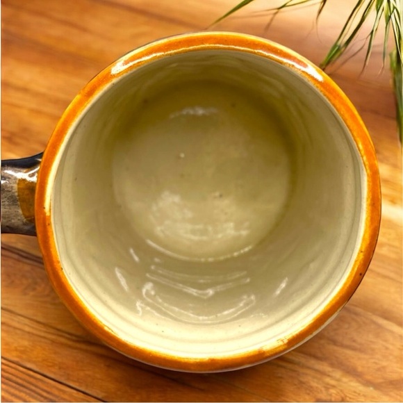 VINTAGE Made in Japan Hand-Painted Ceramic Beer Stein Mug Tavern Scene - Picture 6 of 9